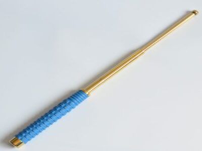 26″ SkyGlint Baton – Light Blue & Gold
